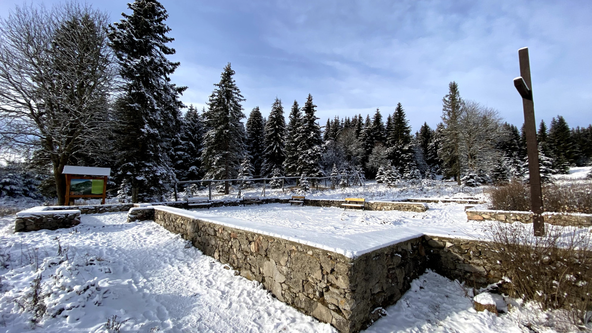 Zaniklá obec Fláje v zimě 2021 | Krušnohorci